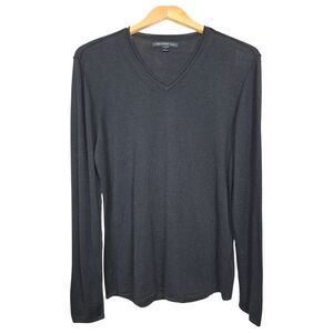 John Varvatos Black V-Neck Sweater